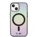 Apple İphone 15 Kılıf Bmw Magsafe Şarj Özellikli Transparan Renk Geçişli Iridescent Orjinal Lisanslı Kapak