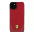 Apple İphone 15 Kılıf Ferrari Orjinal Lisanslı Magsafe Şarj Özellikli Metal Logolu Pu Karbon Kapak