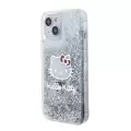 Apple İphone 15 Kılıf Hello Kitty Orjinal Lisanslı İkonik Sıvılı Glitter Kapak