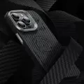 Apple İphone 15 Kılıf Wiwu Kjz-017 Karbon Fiber 600d Explore Kevlar Kapak