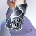 Apple İphone 15 Plus Kılıf Magsafe Şarj Özellikli Benks ​​​​​​crystal Serisi Şeffaf Kapak