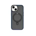 Apple İphone 15 Plus Kılıf Wiwu Zmm-010 Magsafe Şarj Özellikli Mat Arka Yüzey Standlı Kapak