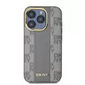 Apple İphone 15 Pro Kılıf Dkny Lisanslı 3d Yazılı Checkered Pattern Kapak