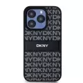 Apple İphone 15 Pro Kılıf Dkny Lisanslı 3d Yazılı Repeat Texture Pattern Kapak