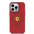 Apple İphone 15 Pro Kılıf Ferrari Orjinal Lisanslı Magsafe Şarj Özellikli Kontrast Bumper Kapak