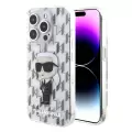 Apple İphone 15 Pro Max Kılıf Karl Lagerfeld Iml İkonik Monogram Lisanslı Kapak