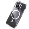 Apple İphone 15 Pro Max Kılıf Magsafe Şarj Özellikli Benks ​​​​​​crystal Serisi Şeffaf Kapak