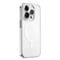 Apple İphone 15 Pro Max Kılıf Wiwu Bc-022 Magsafe Şarj Özellikli Şeffaf Transparan Kapak