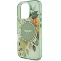 Apple İphone 16 Pro Guess Marka Lisanslı Magsafe Şarj  Flower Tonal Circle Kapak