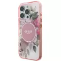 Apple İphone 16 Pro Guess Marka Lisanslı Magsafe Şarj  Flower Tonal Circle Kapak