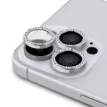 Apple İphone 16 Pro Max Guess Marka Lisanslı Rhinestone Taşlı Lens Koruyucu