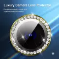 Apple İphone 16 Pro Max Uyumlu Kamera Koruma Taşlı Lens Koruyucu Temperli Cam Koruma CL-06