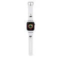 Apple Watch 42mm Karl Lagerfeld Orjinal Lisanslı İkonik Karl & Choupette Logolu Silikon Kordon