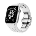 Apple Watch 42mm Krd-127 Metal Tokalı Silikon Kordon