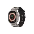 Apple Watch 42mm Lopard KRD-108 Metal Başlıklı Silikon Kordon