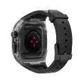 Apple Watch 46mm 10 Serisi Wiwu Wi-wb013 Rambo Series 2in1 Şeffaf Pc Kasa Koruyuculu Kauçuk Kordon