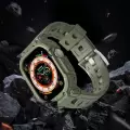 Apple Watch 46mm 10 Serisi Wiwu Wi-wb014 Armor Series 2in1 Sert Pc Kasa Koruyuculu Silikon Kordon