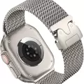 Apple Watch Series 10 46mm Metal Hasır Hafif Kordon Hava Kanallı | KRD-121