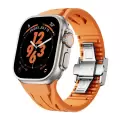 Apple Watch Ultra 49mm Krd-127 Metal Tokalı Silikon Kordon