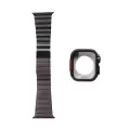 Apple Watch Ultra 49mm Sert Kasa Koruyuculu Metal Kordon Bilek Boyu Ayarlı Krd-126