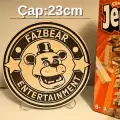 Fazbear Fnaf Ahşap Masa-Ofis Süsü 3d Kabartmalı Obje Tablo + Bardak Altlığı Freddy’nin Pizza Dükkânı’nda Beş Gece