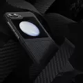 Galaxy Z Flip 5 Kılıf Karbon Fiber Benks Essential Armorair 600d Kevlar Kapak