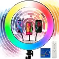  RGB Light 45cm Işıklı Telefon Tutucu Ring Light