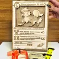 Pokemon Kart Arcanie Ahşap 3d Tablo, Çocuk Odası Duvar & Masa Aksesuarı, Pokedex Kartları 19x26cm