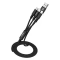 Recci Rcs-d120 Fast Wind Series 3in1 Usb-a To Lightning – Type-c – Micro Şarj Ve Data Kablosu 1.2m