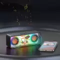 Recci Rsk-w38 Space Station Series Rgb Led Işıklı Bluetooth Hoparlör Fm Radio Özellikli