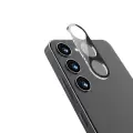 Samsung Galaxy A35 Lopard Siyah Çerçeveli Lens Koruma Parlak Renkli Kamera Koruyucu CL-08 Cam 3D-Kamera-Cam