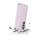 Samsung Galaxy S23 FE Coss Sert Darbe Emici Silikon Şeffaf Kamera Korumalı Arka Kapak