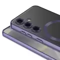 Samsung Galaxy S24 Kılıf Şeffaf Renkli Yumuşak Kamera Lens Korumalı Magsafe Şarj Kapak Demre
