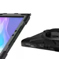 Samsung Galaxy Tab Active Pro 10.1 T540 Uyumlu Tablet Silikon Tank Military Ultra Koruma Standlı Defender