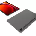 Samsung Galaxy Tab S8 Kılıf Lopard Tablet Nitro Antishock Köşe Koruma Darbe Emici Şeffaf Orjinal Doku Silikon Kapak