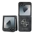 Samsung Galaxy Z Flip 6 Kılıf Guess Lisanslı Leather Metal Logo Kapak