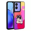 ViVo Y17s Case Shining Embossed Lopard Amas Silicone Cover with Iconic Figure