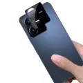 Vivo Y22 Lopard Siyah Çerçeveli Lens Koruma Parlak Renkli Kamera Koruyucu CL-08 Cam 3D-Kamera-Cam