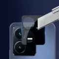 Vivo Y22 Lopard Siyah Çerçeveli Lens Koruma Parlak Renkli Kamera Koruyucu CL-08 Cam 3D-Kamera-Cam