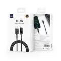 Wiwu Wi-c038 Titan Series Usb-a To Type-c 6a 66w Led Dijital Göstergeli Şarj Ve Data Kablosu 1.2m