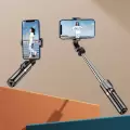 Wiwu Wi-se011 Dolgu Işıklı Teleskopik Tripod Ve Mini Selfie Çubuğu