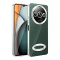 Xiaomi Redmi A3 4G 2024 Kamera Lens Korumalı Şeffaf Renkli Logo Gösteren Parlak Omega Kapak