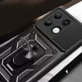 Xiaomi Redmi Note 13 4G Kılıf Magnetik Standlı Kamera Korumalı  Sürgülü Kamera Korumalı Sürgülü Yüzüklü Tasarım Armor Vega