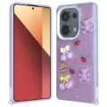 Xiaomi Redmi Note 13 Pro 4G Kılıf Parlayan Simli Kabartma Figürlü  Cevze Kapak