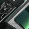 Xiaomi Redmi Note 13 Pro 5G Kılıf Magnetik Standlı Kamera Korumalı  Sürgülü Kamera Korumalı Sürgülü Yüzüklü Tasarım Armor Vega