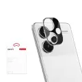 Xiaomi Redmi Note 13 Pro Plus 5G Lopard Siyah Çerçeveli Lens Koruma Parlak Renkli Kamera Koruyucu CL-08 Cam 3D-Kamera-Cam