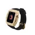 ​​​Apple Watch 44mm Uyumlu Silikon Kordon ve Değişim Kiti Hublot Convert Paslanmaz Çelik Kasa