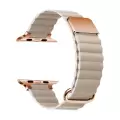 ​​​Apple Watch 42mm 10.Nesil KRD-78 PU Deri Kordon Strap Kayış