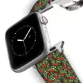 Watch Kordon 42mm 44mm 45mm 49mm Uyumlu Yılbaşı Süsleri Apple Watch Silikon Saat Kayışı