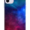 Apple iPhone 11 Uyumlu Kılıf Opus 05 Colorful Space Yıldızlar Koruma Kılıfı Gold